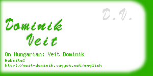 dominik veit business card